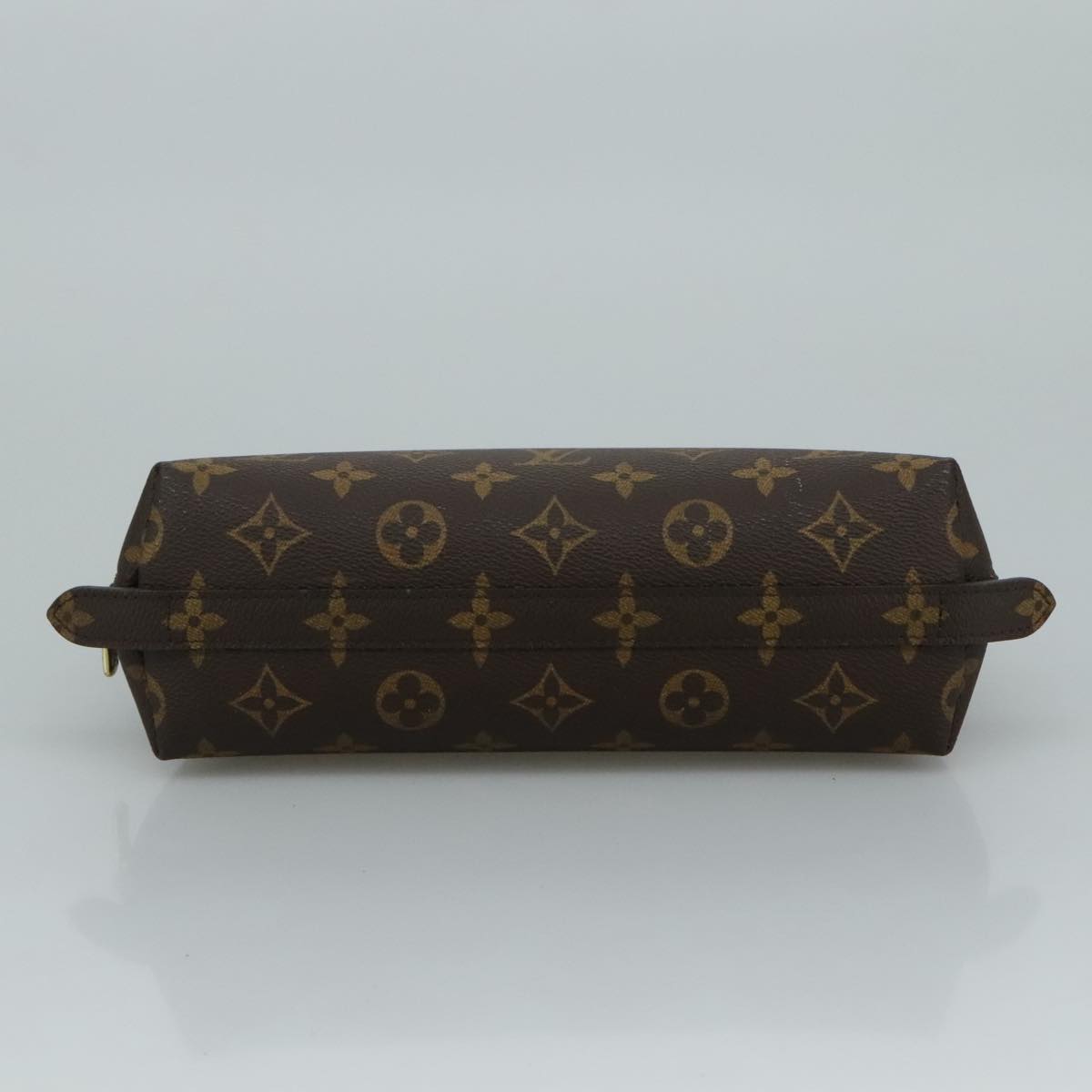 LOUIS VUITTON Monogram Trousse Demi Ronde Cosmetic Pouch M47520 LV 110614