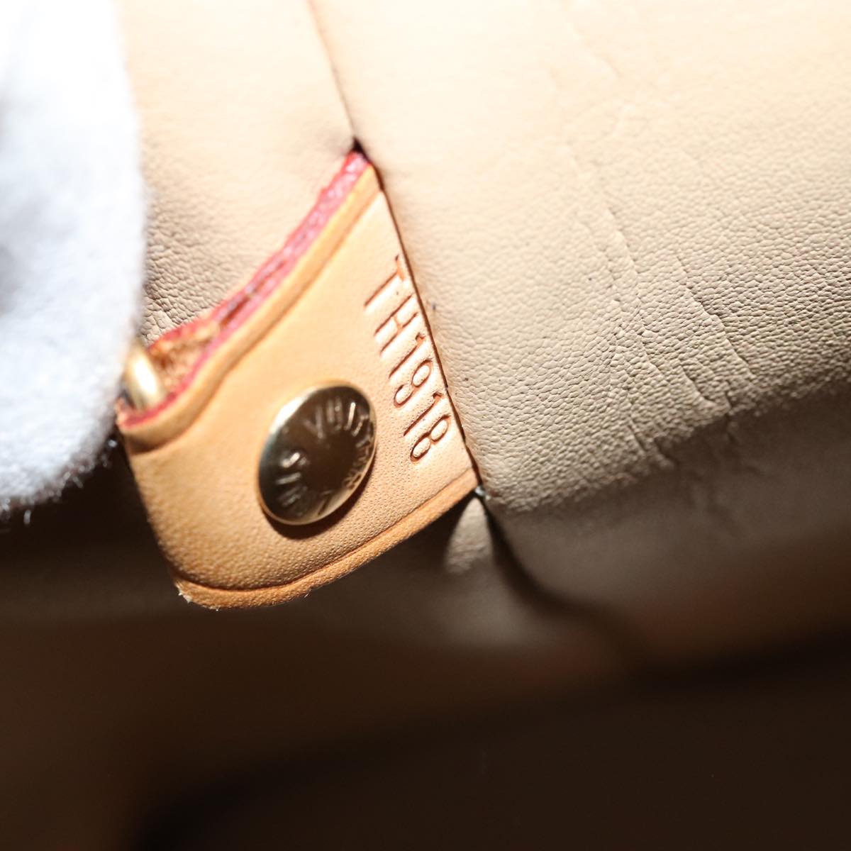 LOUIS VUITTON Monogram Vernis Houston Hand Bag Beige M91004 LV 110623