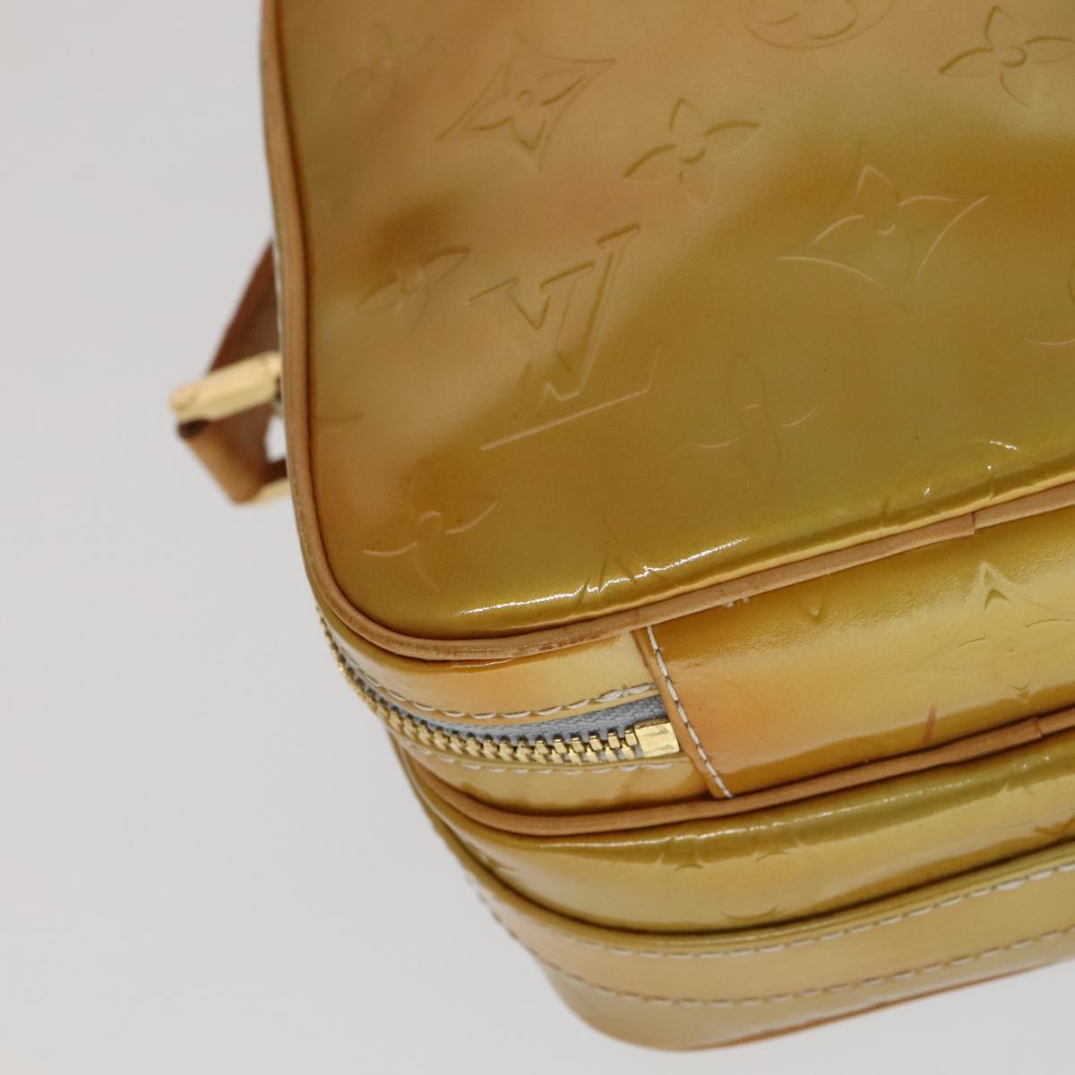 LOUIS VUITTON Monogram Vernis Wooster Shoulder Bag Gris M91036 LV 110625