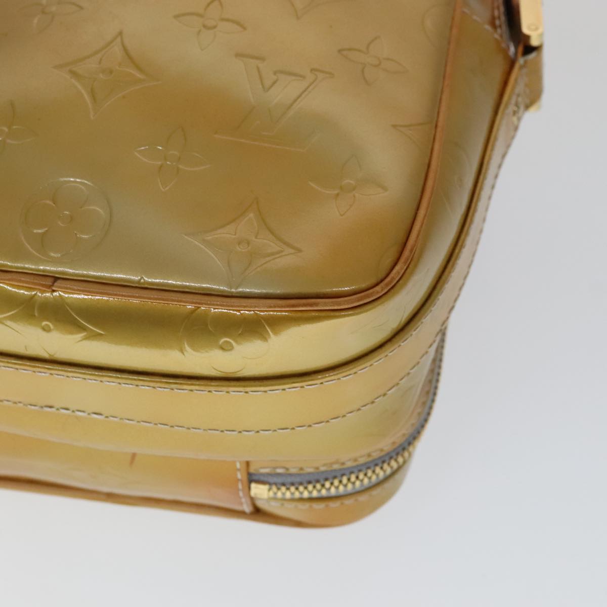 LOUIS VUITTON Monogram Vernis Wooster Shoulder Bag Gris M91036 LV 110625