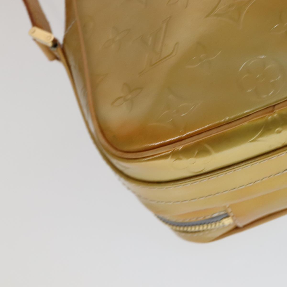 LOUIS VUITTON Monogram Vernis Wooster Shoulder Bag Gris M91036 LV 110625