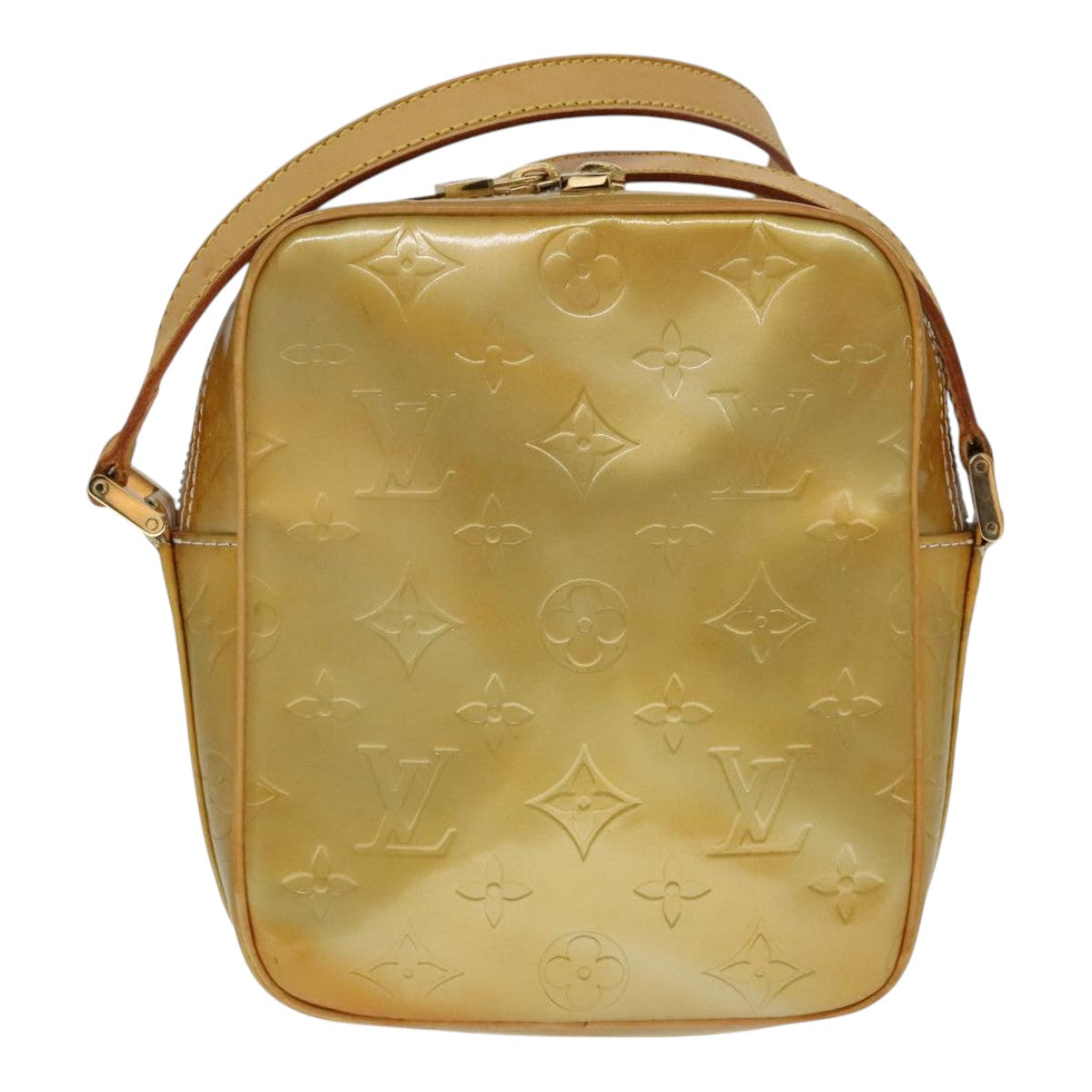 LOUIS VUITTON Monogram Vernis Wooster Shoulder Bag Gris M91036 LV 110625