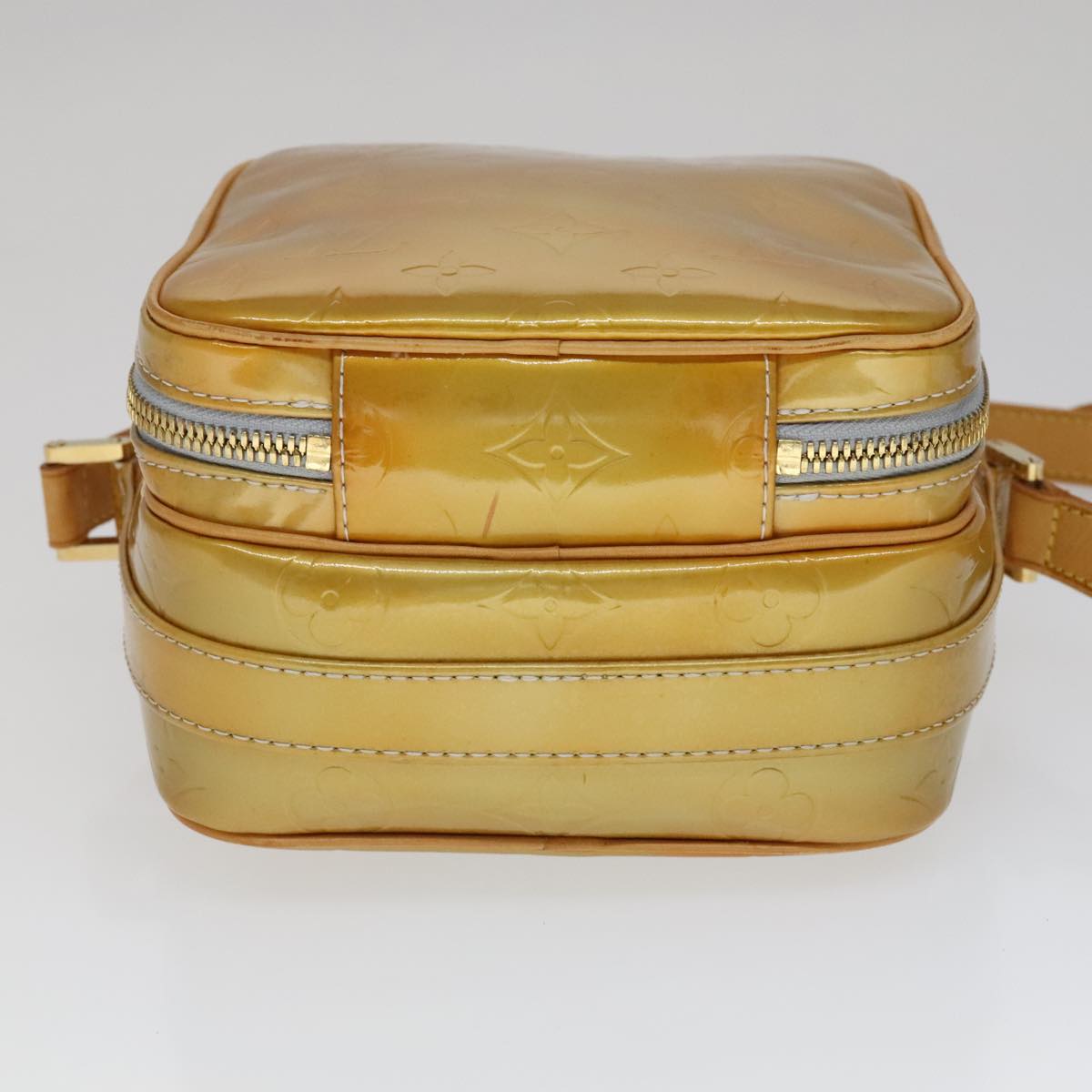 LOUIS VUITTON Monogram Vernis Wooster Shoulder Bag Gris M91036 LV 110625