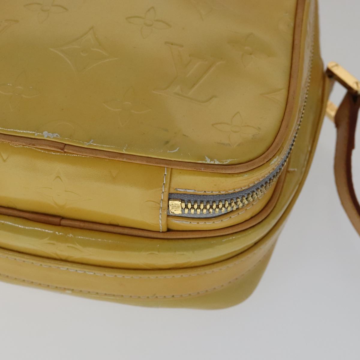 LOUIS VUITTON Monogram Vernis Wooster Shoulder Bag Gris M91036 LV 110626