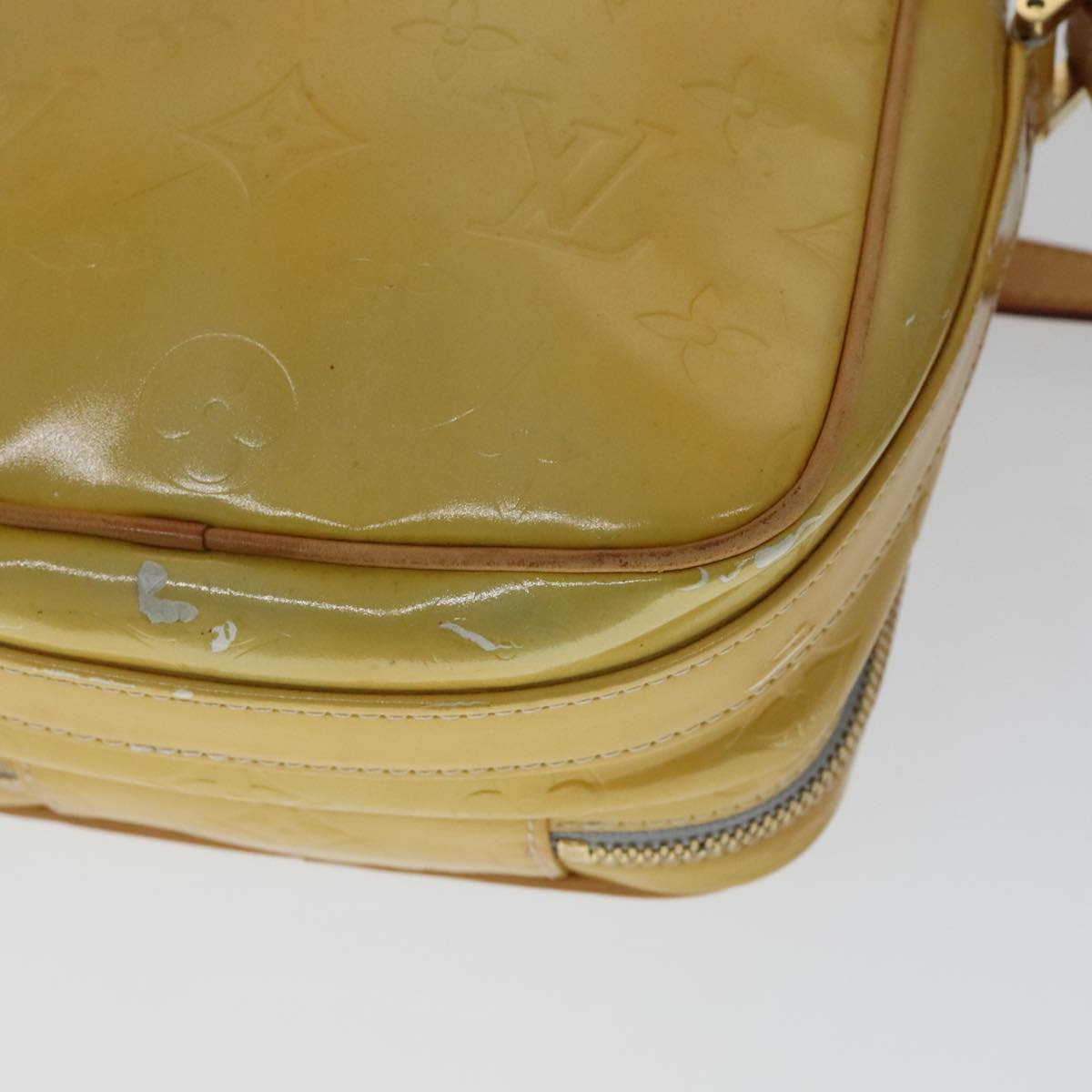 LOUIS VUITTON Monogram Vernis Wooster Shoulder Bag Gris M91036 LV 110626