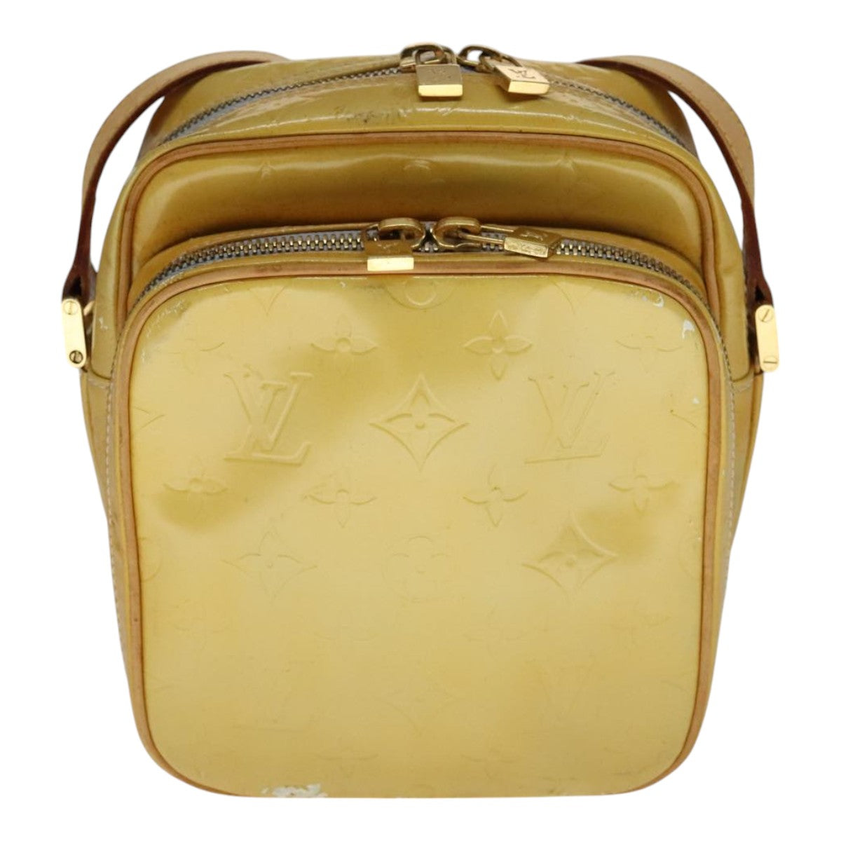 LOUIS VUITTON Monogram Vernis Wooster Shoulder Bag Gris M91036 LV 110626