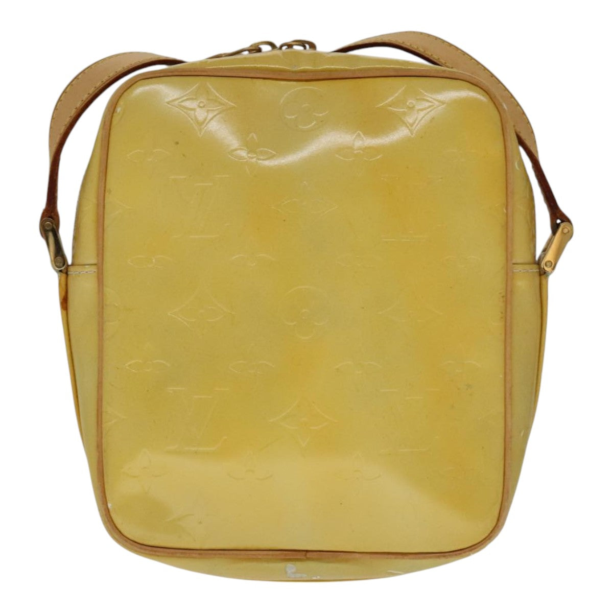 LOUIS VUITTON Monogram Vernis Wooster Shoulder Bag Gris M91036 LV 110626