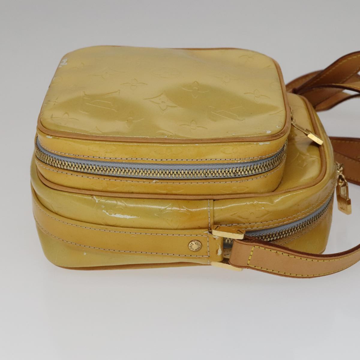 LOUIS VUITTON Monogram Vernis Wooster Shoulder Bag Gris M91036 LV 110626
