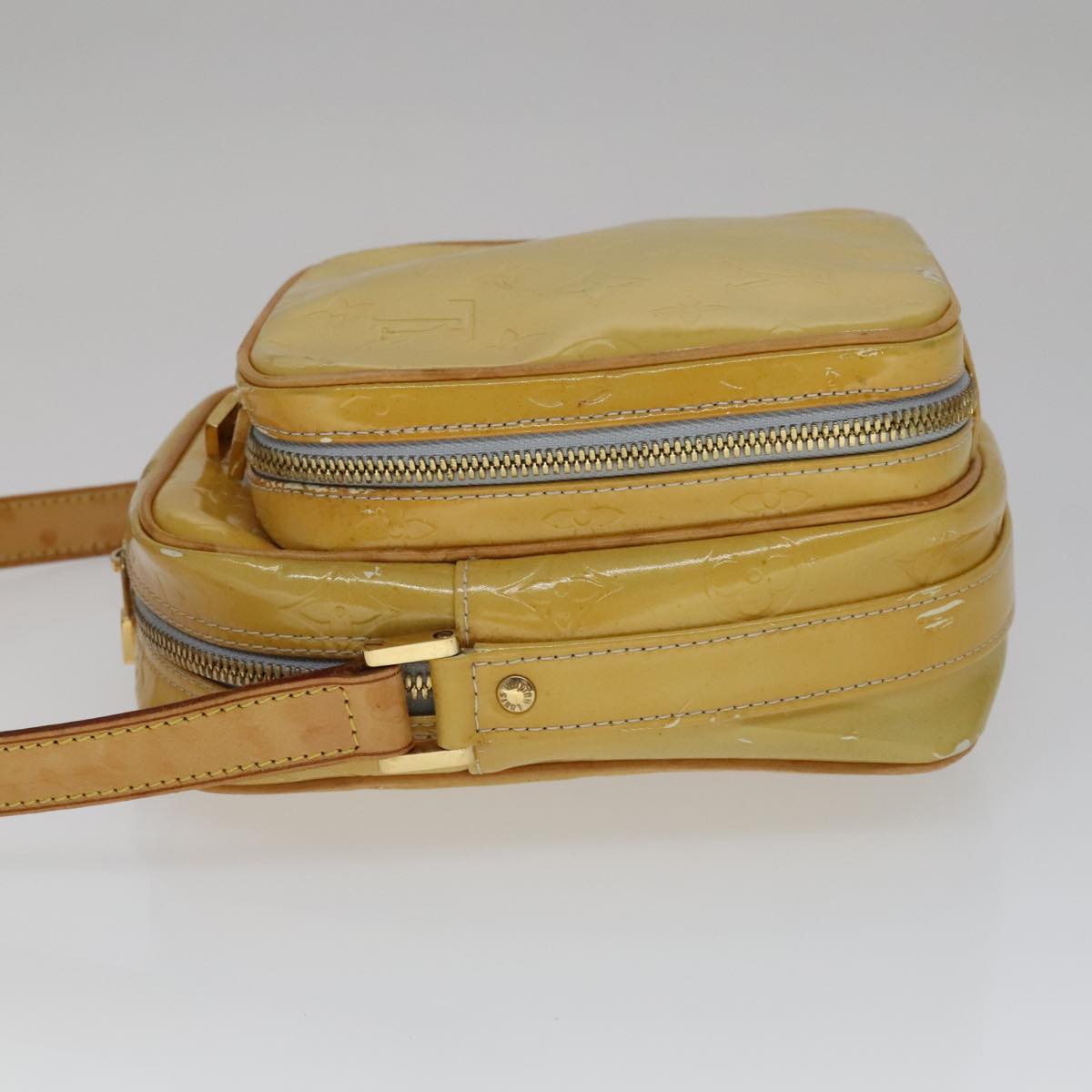 LOUIS VUITTON Monogram Vernis Wooster Shoulder Bag Gris M91036 LV 110626