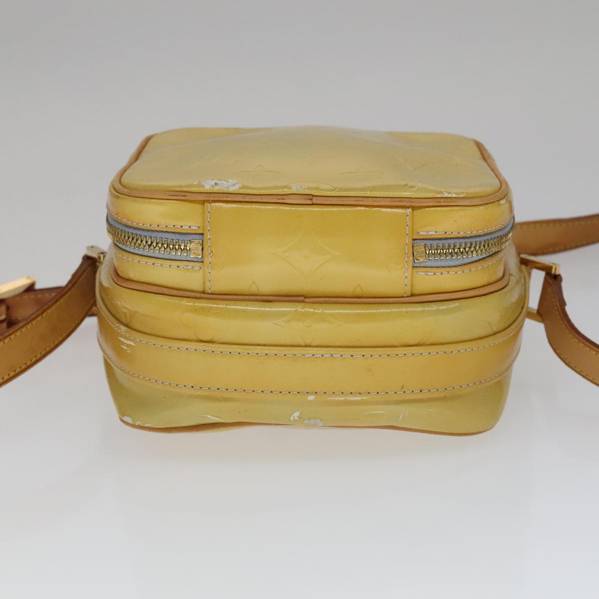 LOUIS VUITTON Monogram Vernis Wooster Shoulder Bag Gris M91036 LV 110626