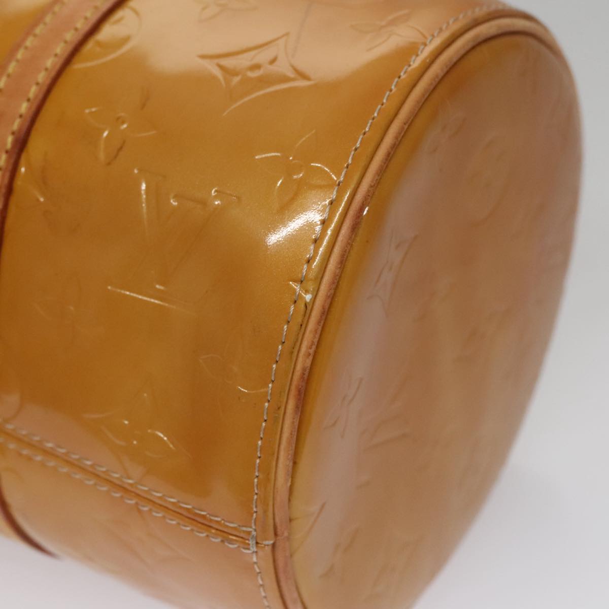 LOUIS VUITTON Monogram Vernis Bedford Hand Bag Beige M91006 LV 110631