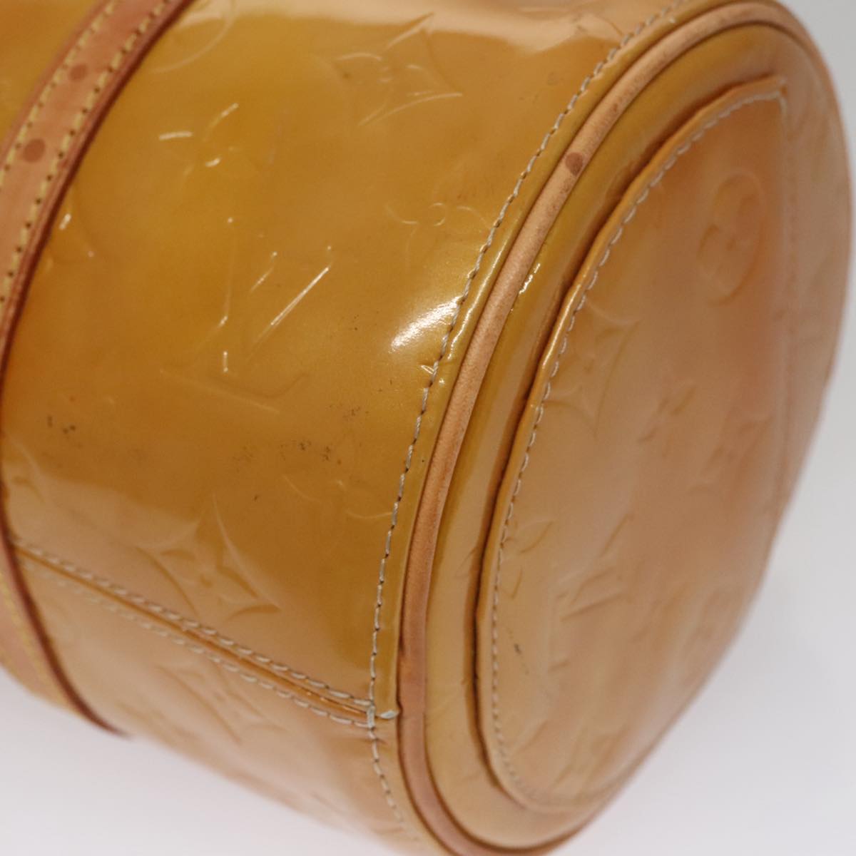 LOUIS VUITTON Monogram Vernis Bedford Hand Bag Beige M91006 LV 110631