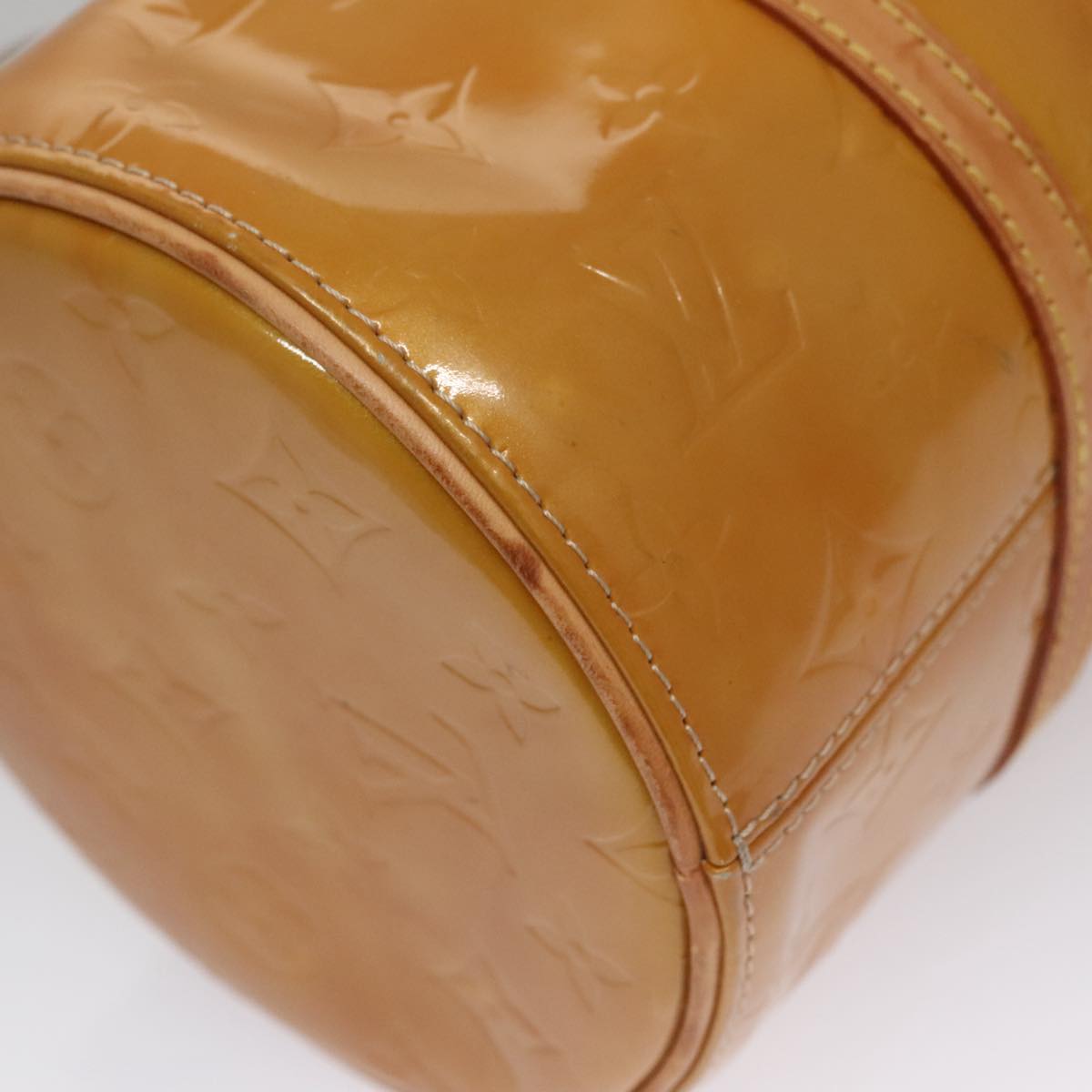 LOUIS VUITTON Monogram Vernis Bedford Hand Bag Beige M91006 LV 110631