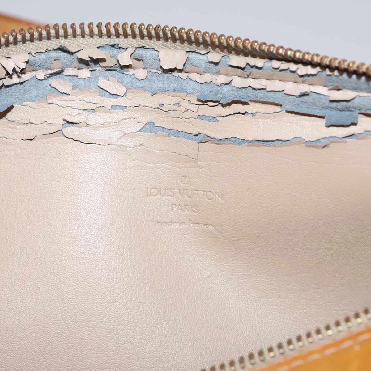 LOUIS VUITTON Monogram Vernis Bedford Hand Bag Beige M91006 LV 110631