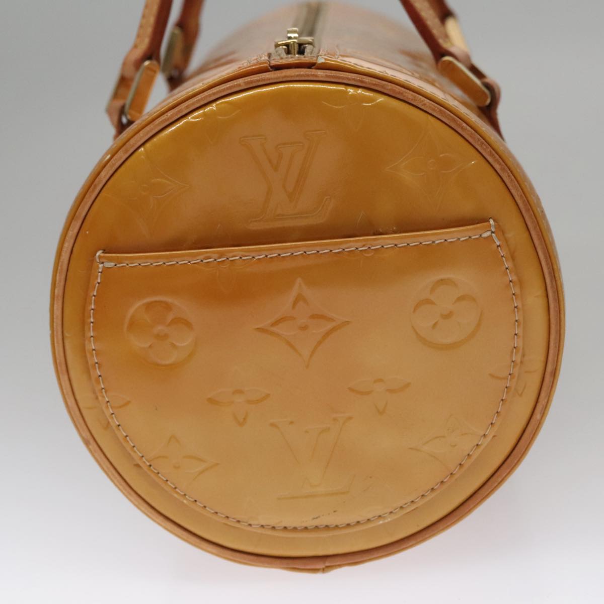 LOUIS VUITTON Monogram Vernis Bedford Hand Bag Beige M91006 LV 110631