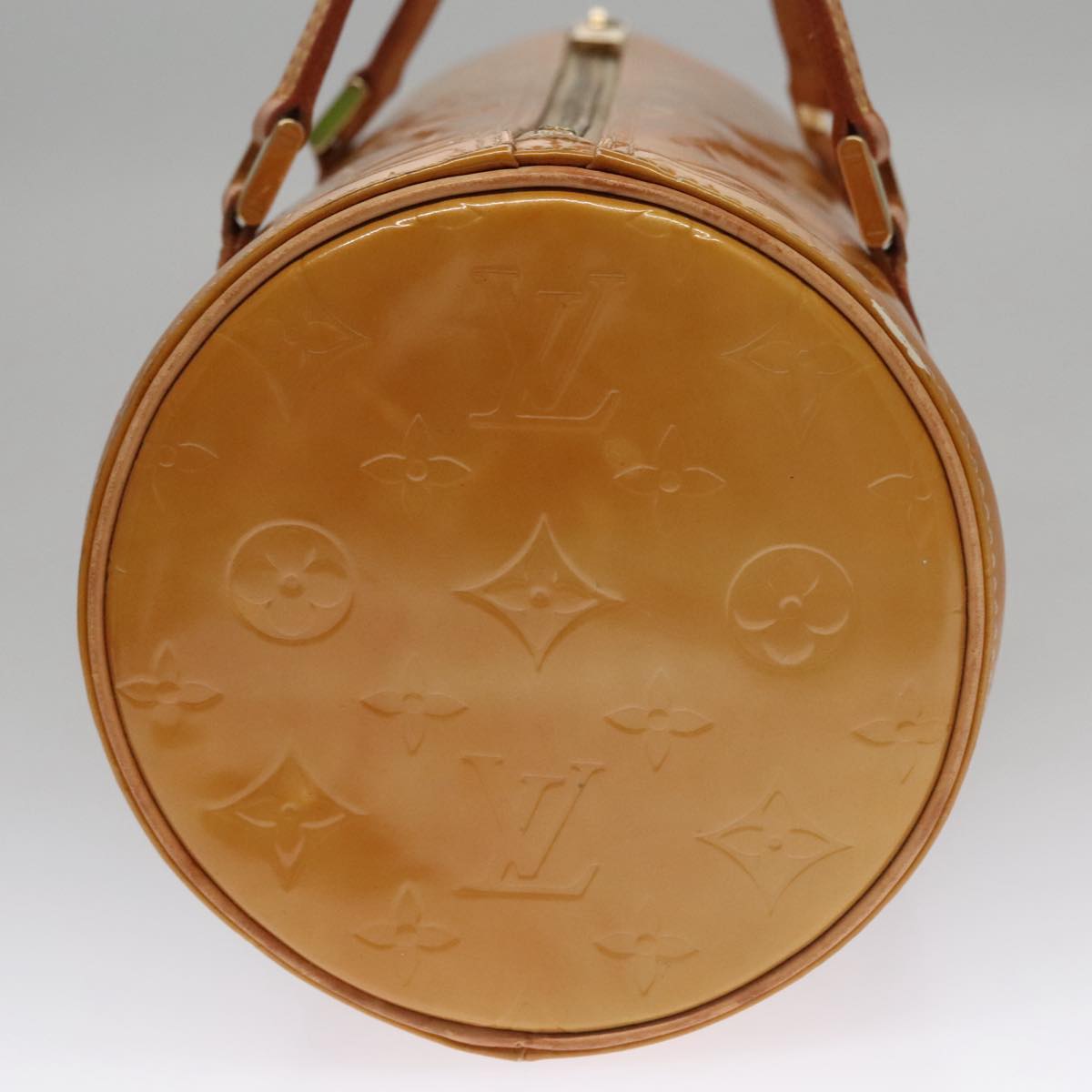 LOUIS VUITTON Monogram Vernis Bedford Hand Bag Beige M91006 LV 110631