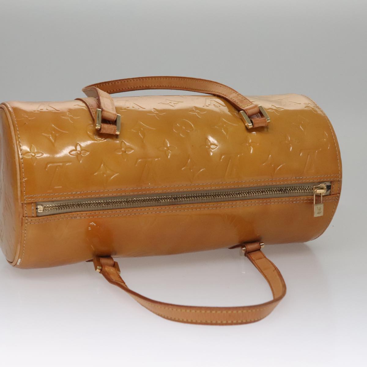 LOUIS VUITTON Monogram Vernis Bedford Hand Bag Beige M91006 LV 110631