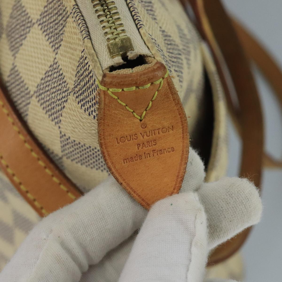 LOUIS VUITTON Damier Azur Totally MM Tote Bag N51262 LV 110650