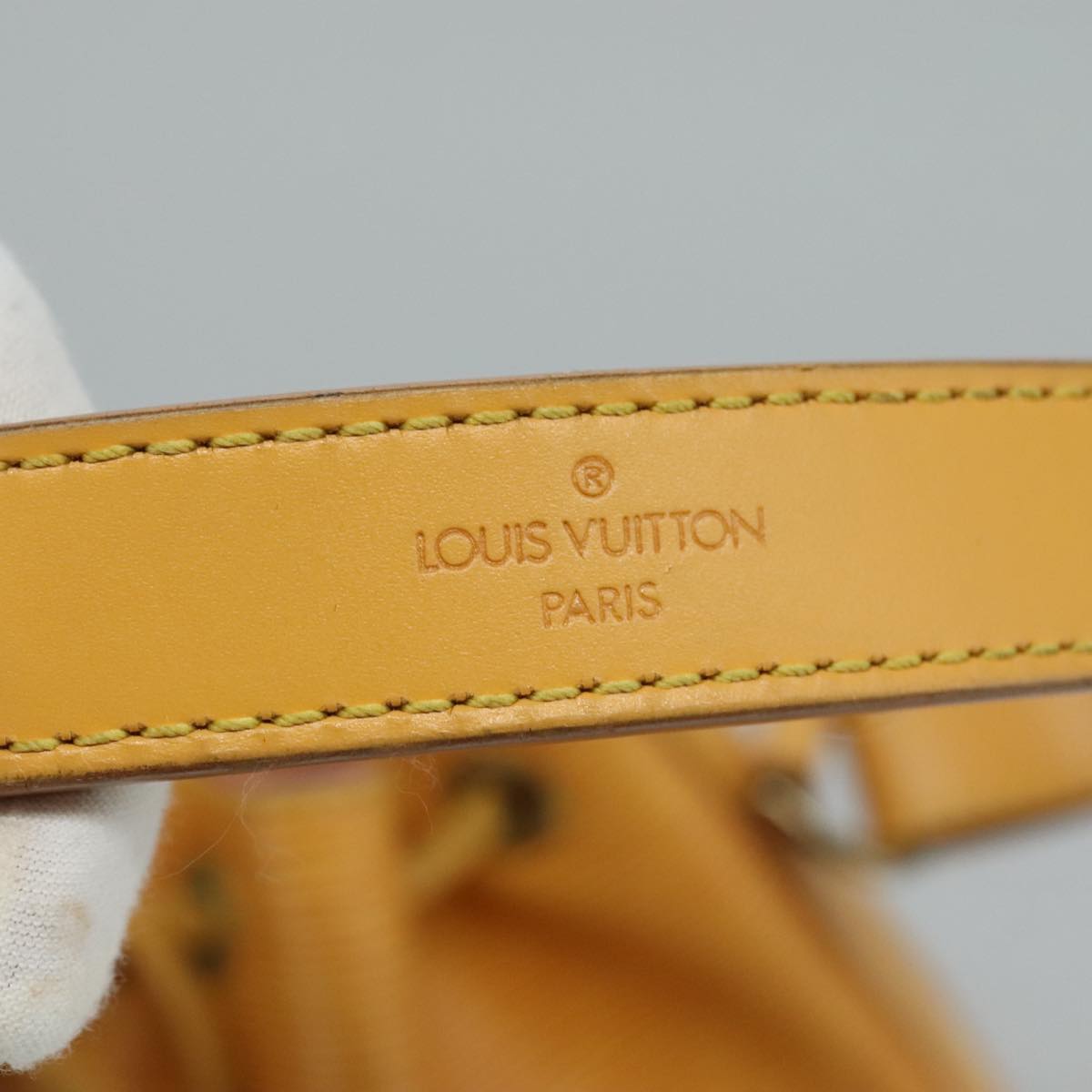 LOUIS VUITTON Epi Petit Noe Shoulder Bag Yellow M44102 LV 110651