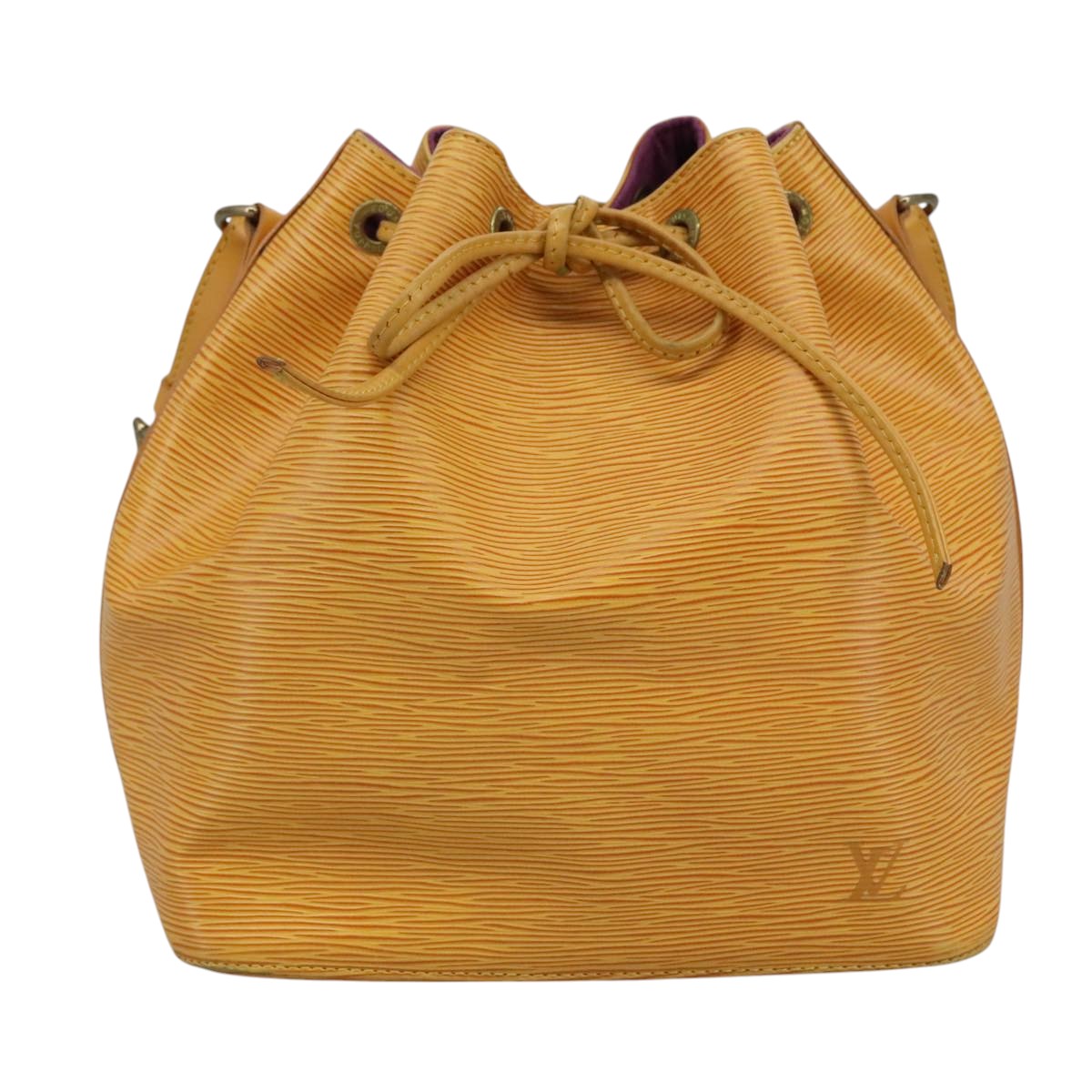 LOUIS VUITTON Epi Petit Noe Shoulder Bag Yellow M44102 LV 110651
