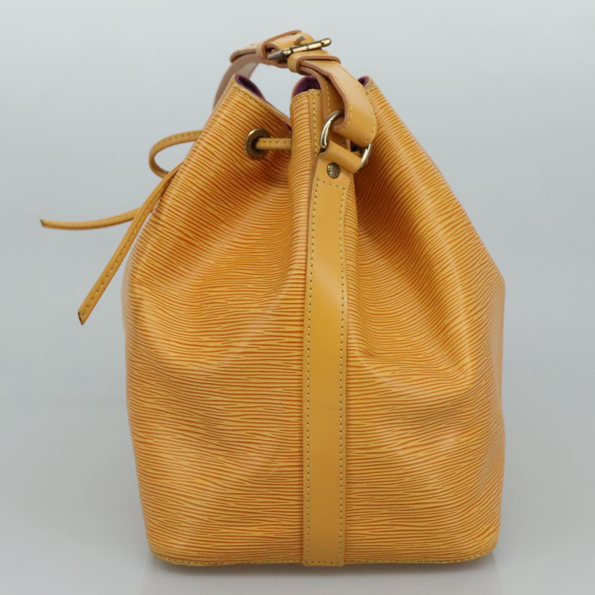 LOUIS VUITTON Epi Petit Noe Shoulder Bag Yellow M44102 LV 110651