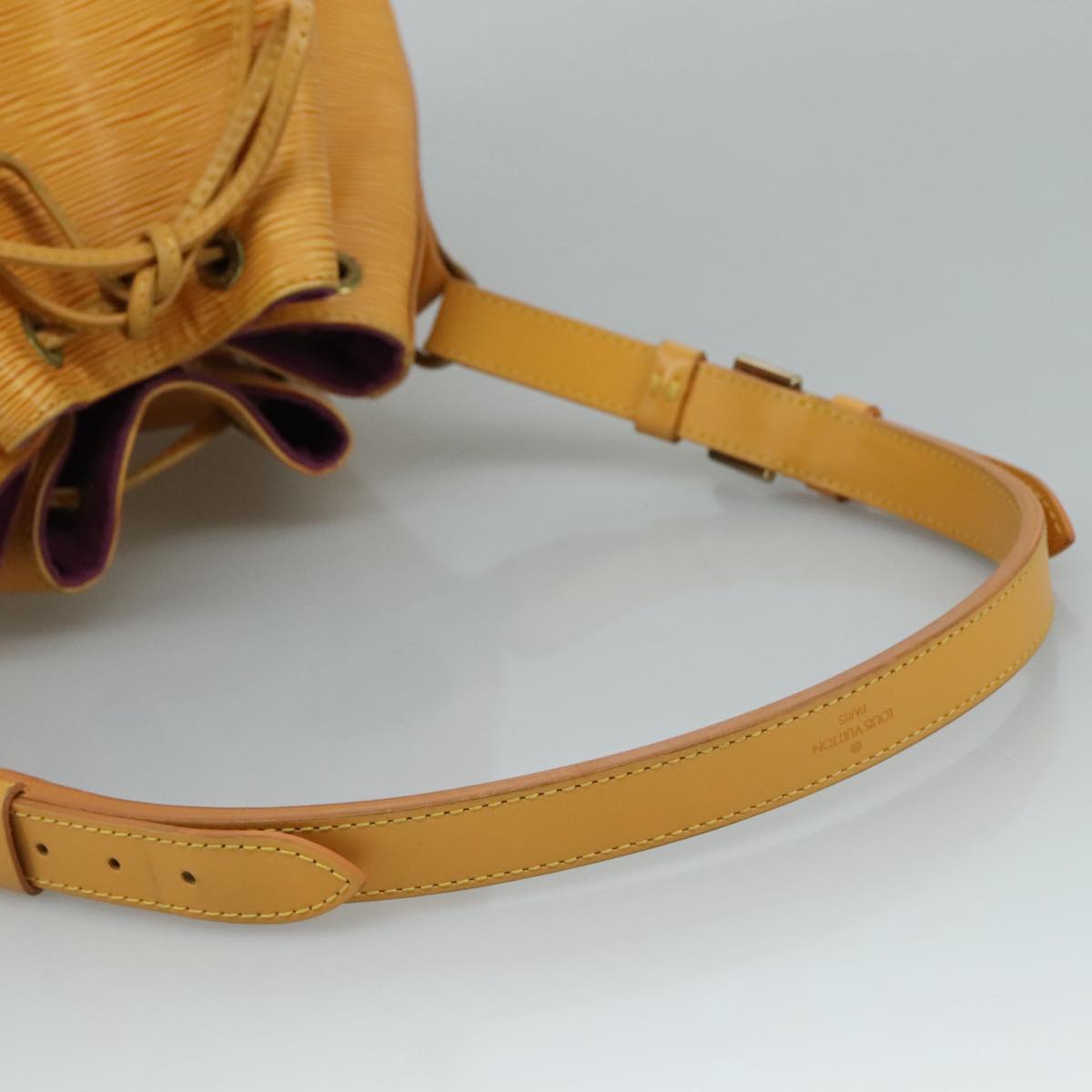 LOUIS VUITTON Epi Petit Noe Shoulder Bag Yellow M44102 LV 110651