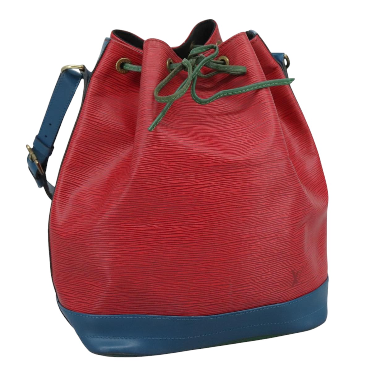 LOUIS VUITTON Epi Noe Shoulder Bag Bicolor Red Blue M44084 LV 110652