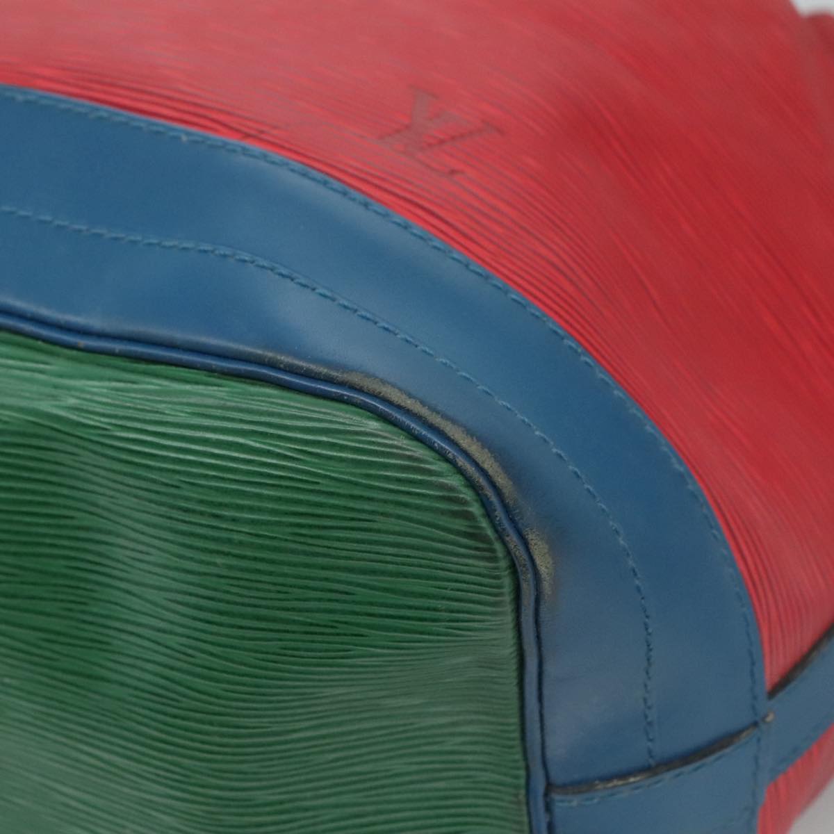 LOUIS VUITTON Epi Noe Shoulder Bag Bicolor Red Blue M44084 LV 110652