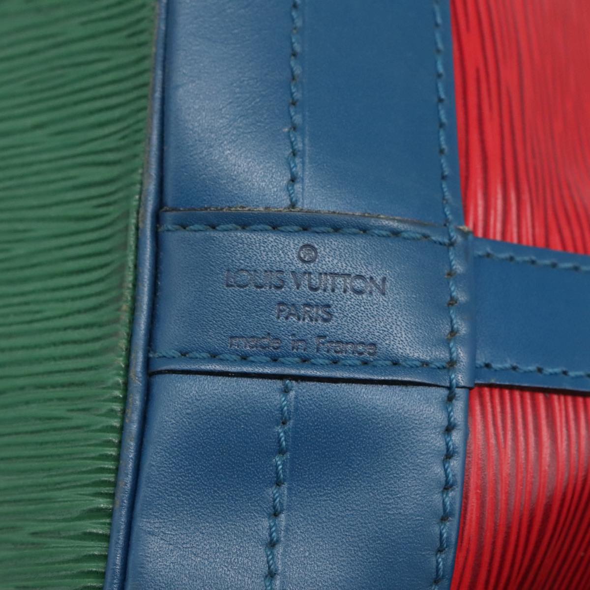 LOUIS VUITTON Epi Noe Shoulder Bag Bicolor Red Blue M44084 LV 110652