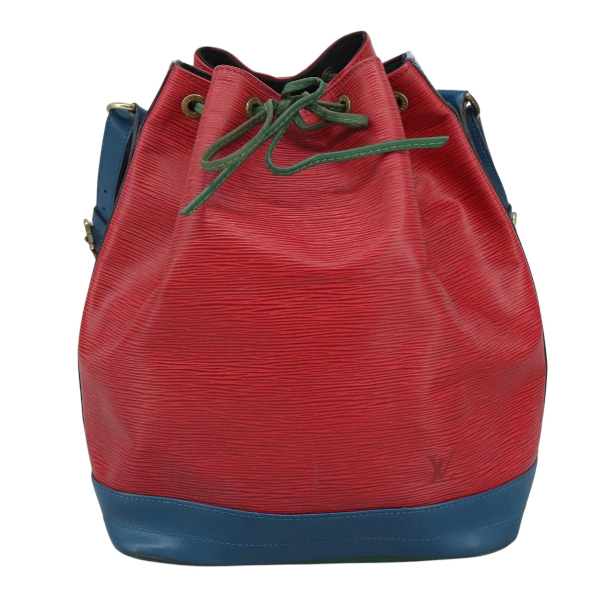 LOUIS VUITTON Epi Noe Shoulder Bag Bicolor Red Blue M44084 LV 110652