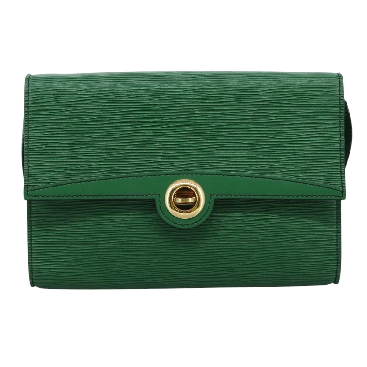 LOUIS VUITTON Epi Pochette Arche Shoulder Bag Green M52574 LV 110655