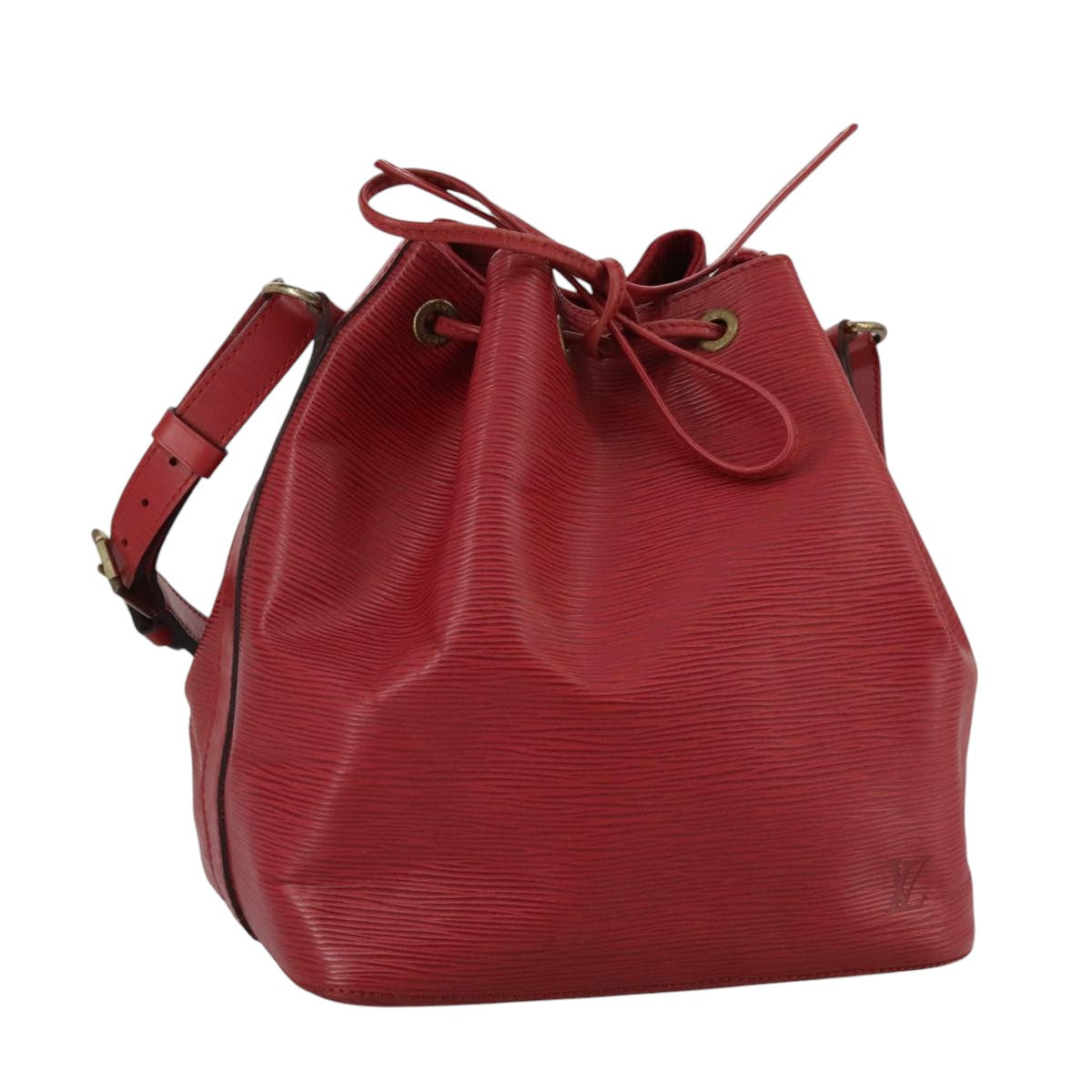 LOUIS VUITTON Epi Petit Noe Shoulder Bag Red M44107 LV 111002