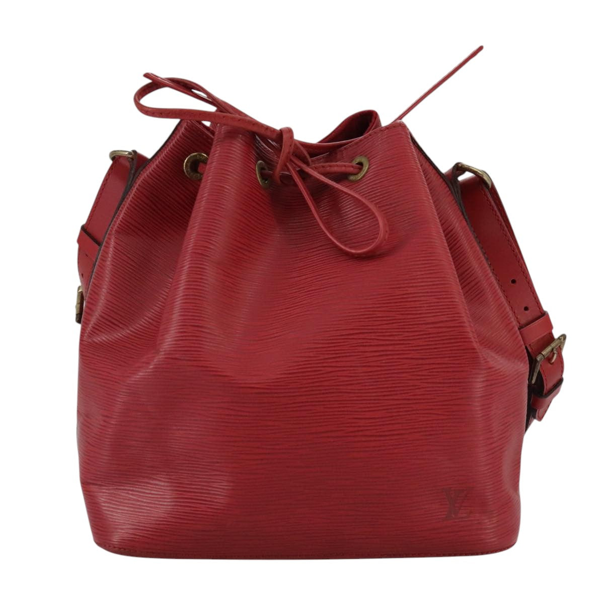LOUIS VUITTON Epi Petit Noe Shoulder Bag Red M44107 LV 111002