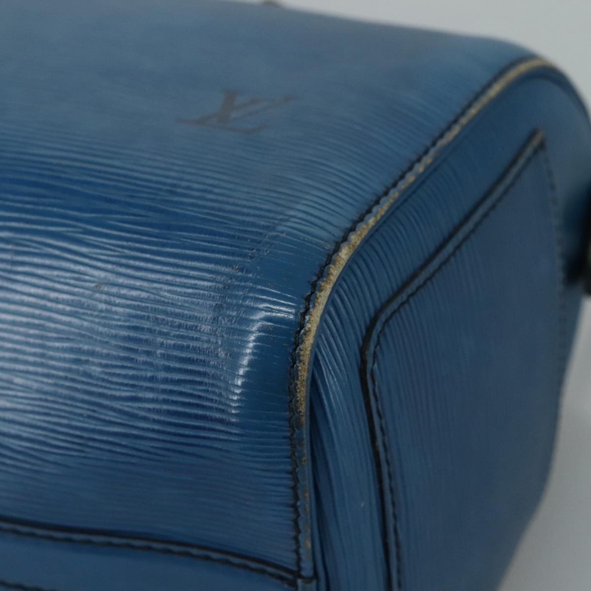 LOUIS VUITTON Epi Speedy 25 Hand Bag Toledo Blue M43015 LV 111061