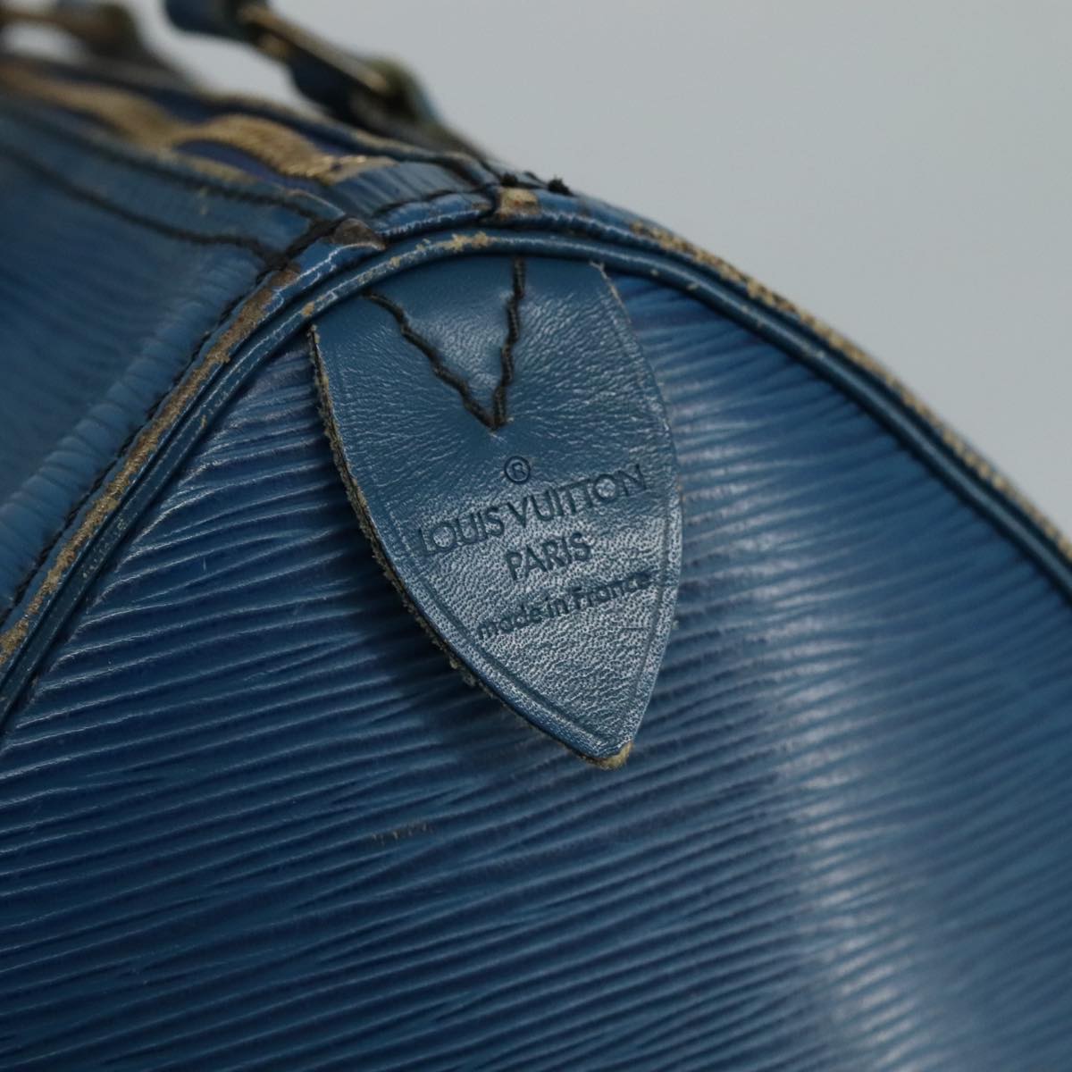 LOUIS VUITTON Epi Speedy 25 Hand Bag Toledo Blue M43015 LV 111061
