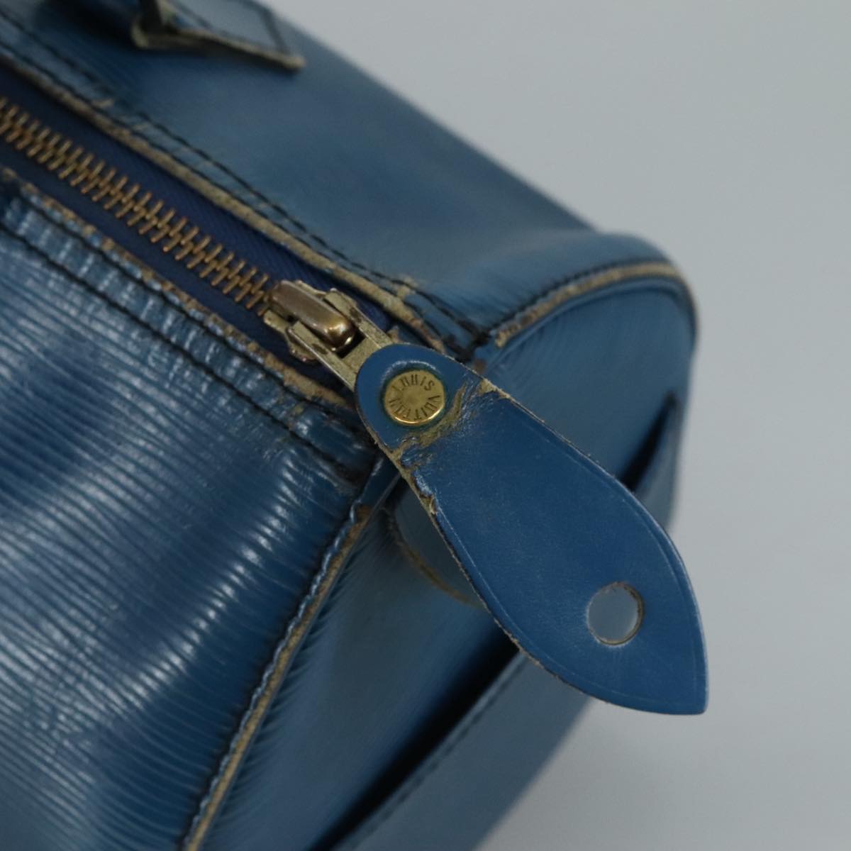 LOUIS VUITTON Epi Speedy 25 Hand Bag Toledo Blue M43015 LV 111061