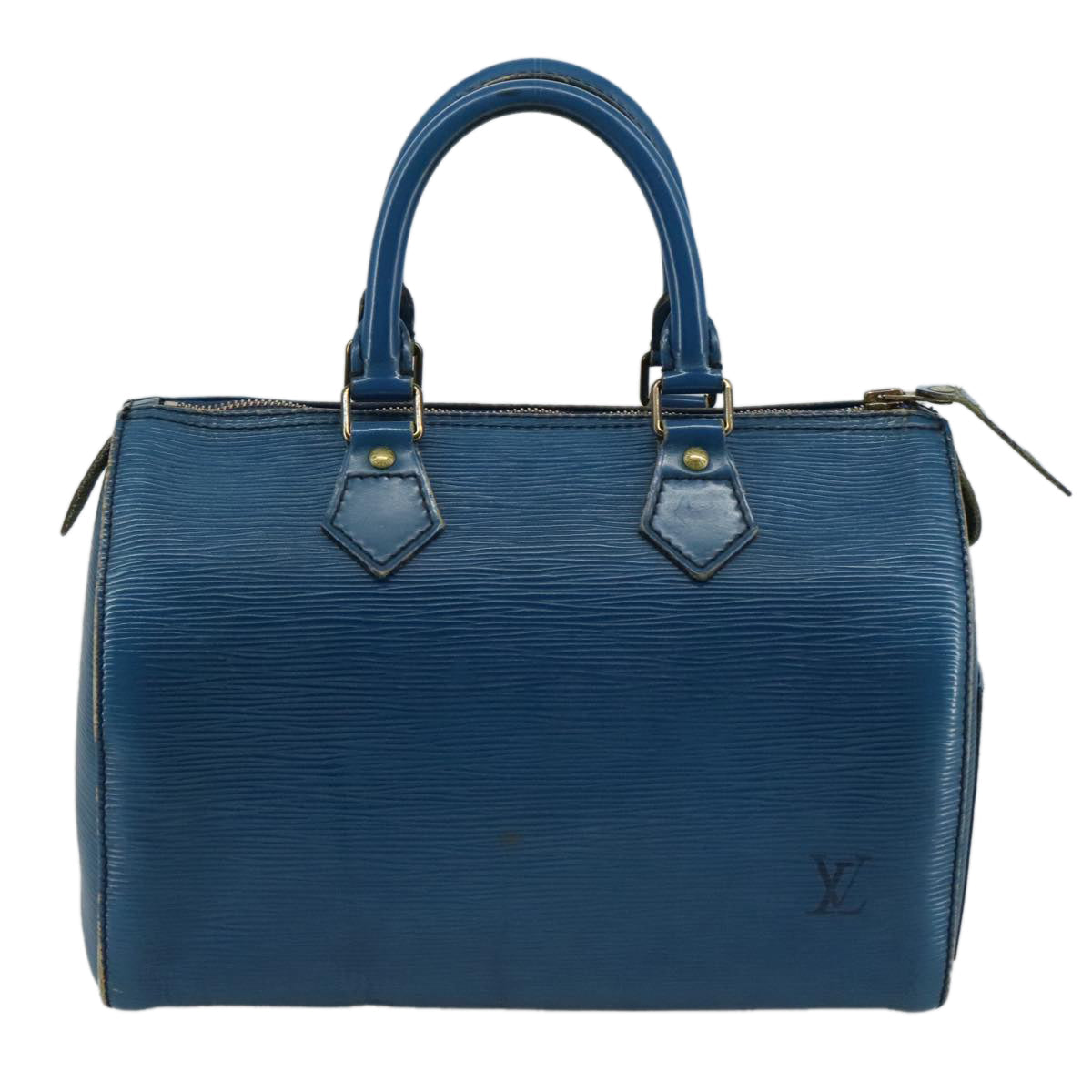 LOUIS VUITTON Epi Speedy 25 Hand Bag Toledo Blue M43015 LV 111061