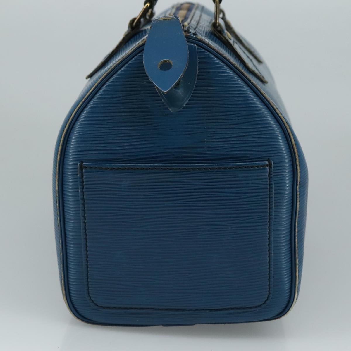 LOUIS VUITTON Epi Speedy 25 Hand Bag Toledo Blue M43015 LV 111061