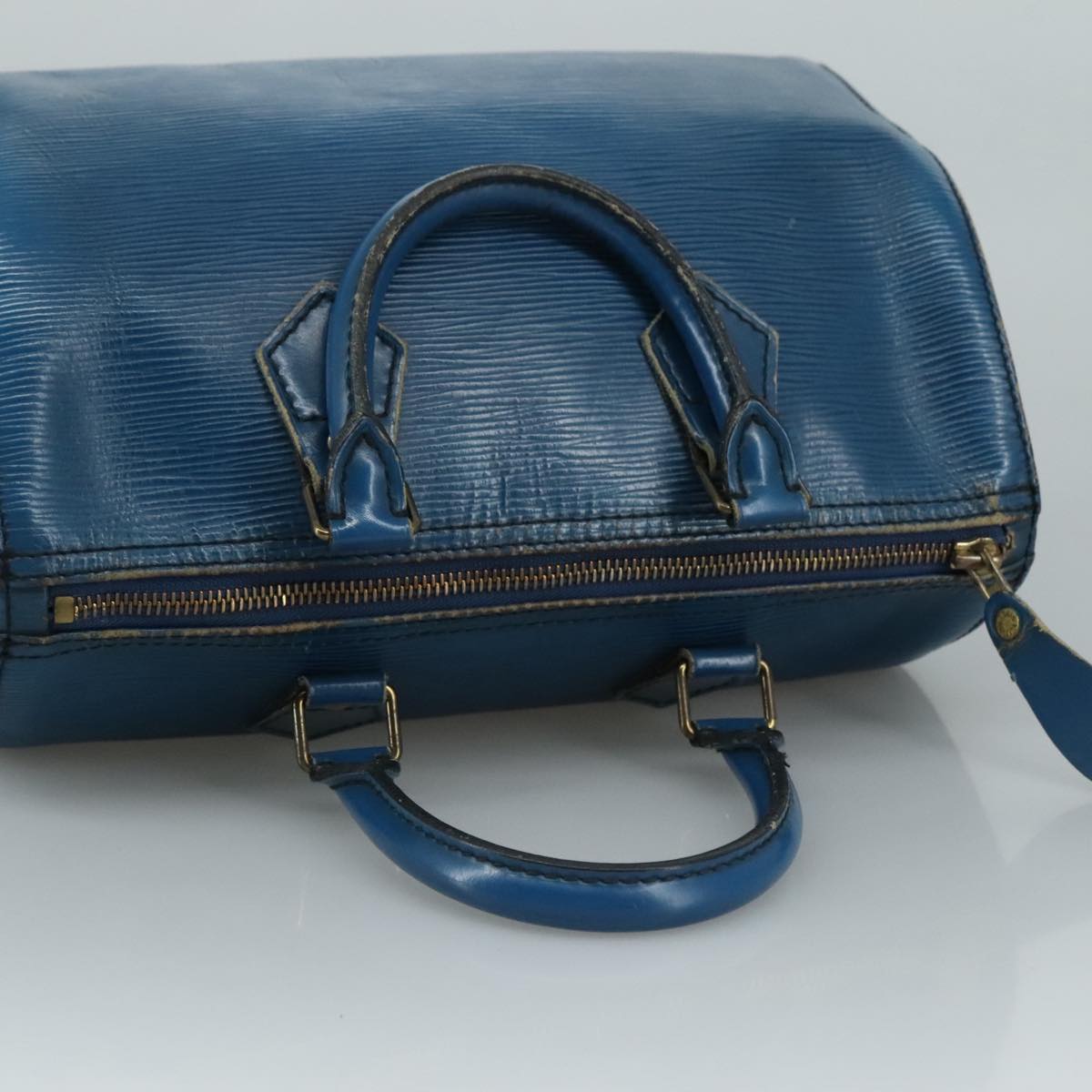 LOUIS VUITTON Epi Speedy 25 Hand Bag Toledo Blue M43015 LV 111061