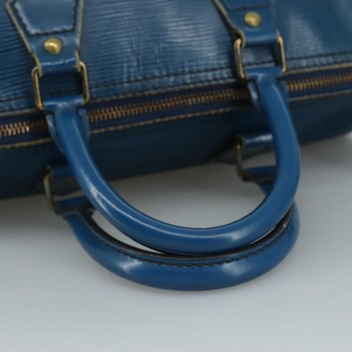 LOUIS VUITTON Epi Speedy 25 Hand Bag Toledo Blue M43015 LV 111061