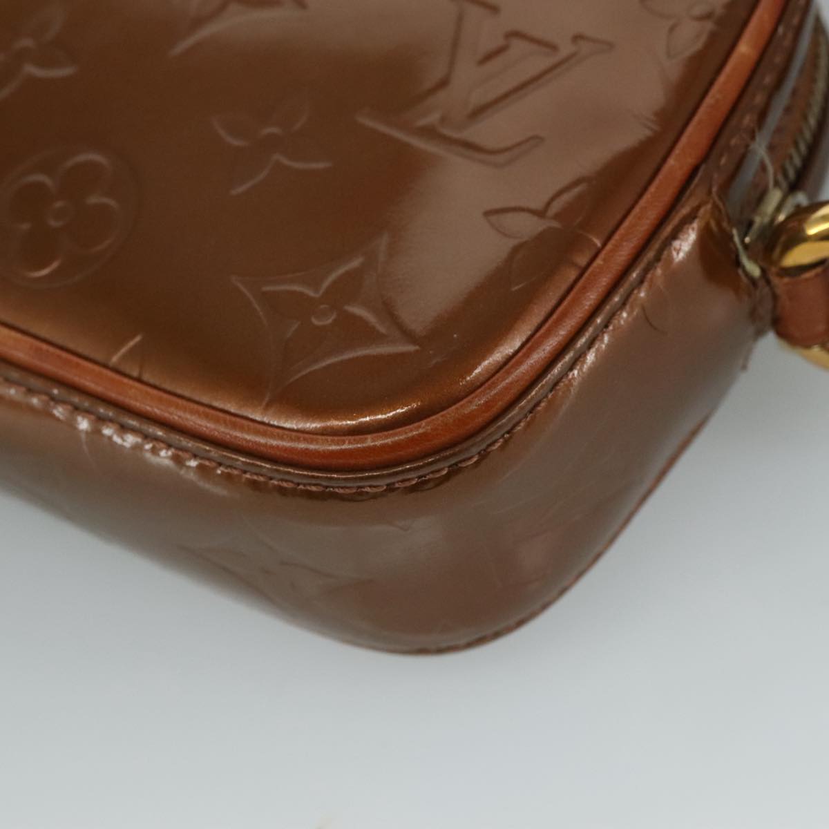 LOUIS VUITTON Monogram Vernis Christy MM Shoulder Bag Bronze M91109 111065
