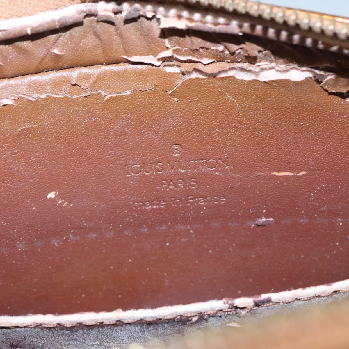LOUIS VUITTON Monogram Vernis Christy MM Shoulder Bag Bronze M91109 111065