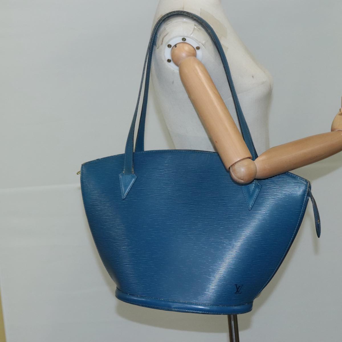 LOUIS VUITTON Epi Saint Jacques Shopping Shoulder Bag Blue M52275 111088