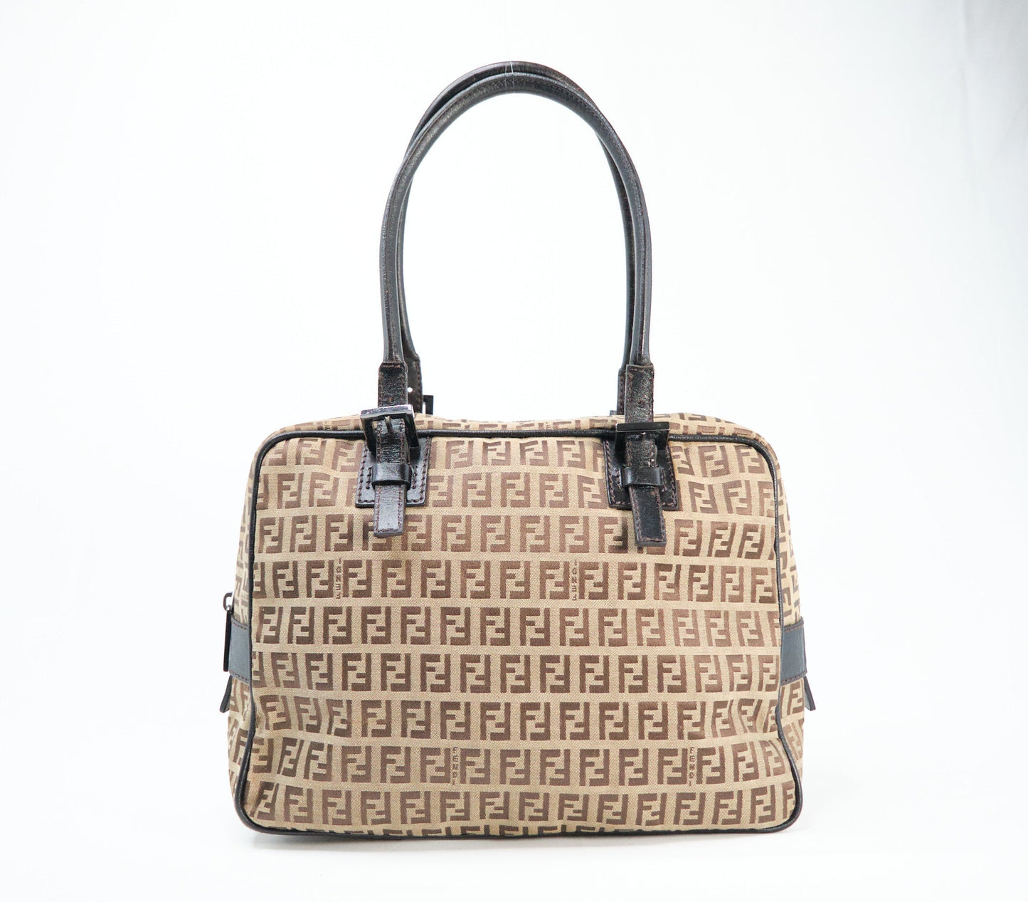 Luxury FendiZucchino Canvas Handbag - '10s