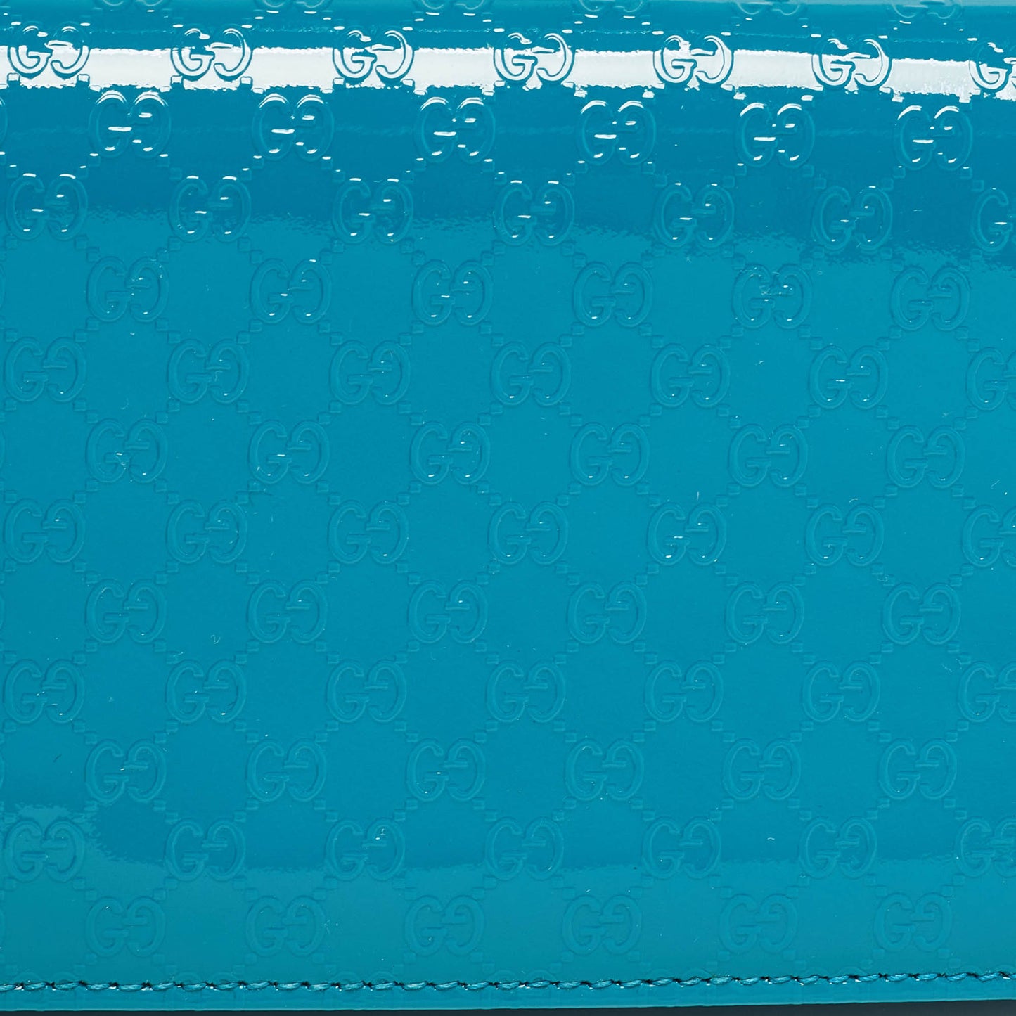 Luxury Gucci Trending 2025 Teal Blue MicroLuxury Gucci Trending 2025ssima Patent Leather Broadway Clutch