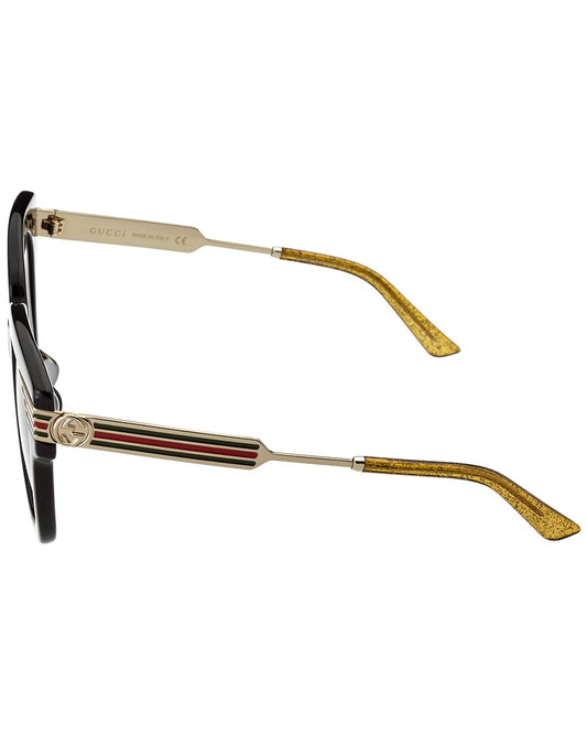 Gucci Unisex Rectangular 51mm Sunglasses, Tortoise