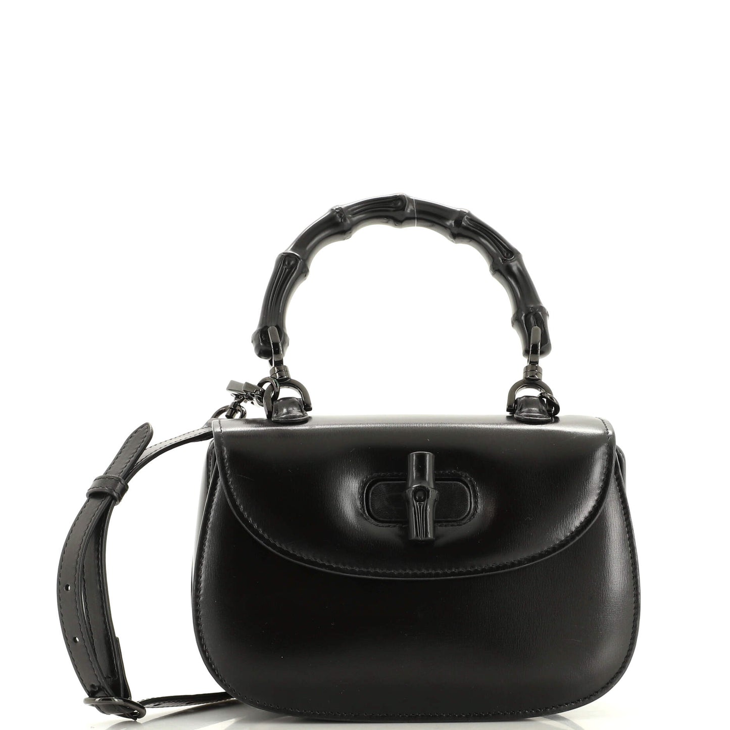 Luxury Gucci Trending 2025 Bamboo 1947 Top Handle Bag Leather Small