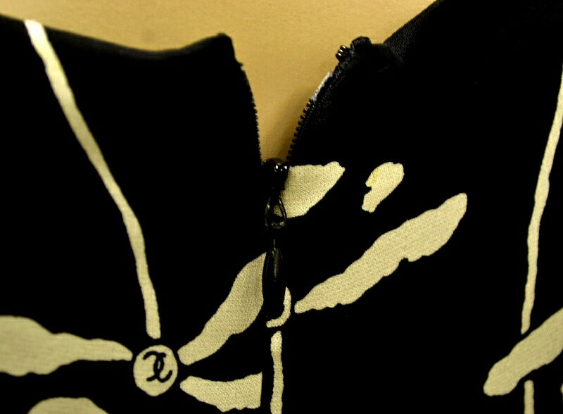 Chanel Silk Dress Black #40