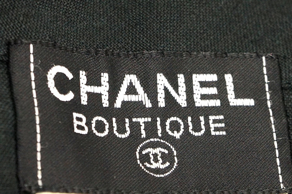 Chanel Women's Long Coat with Logo Button