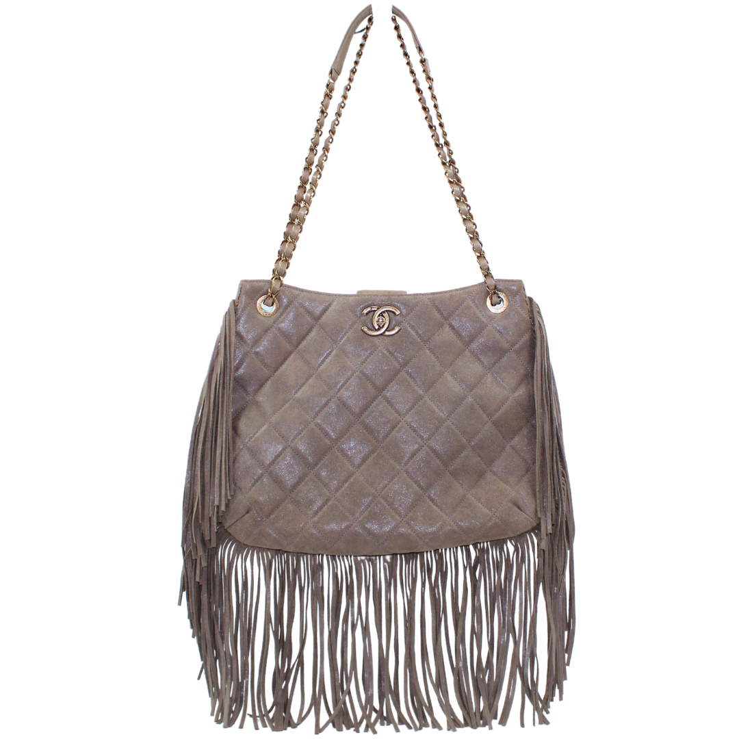 Luxury Chanel Into The Fringe Hobo